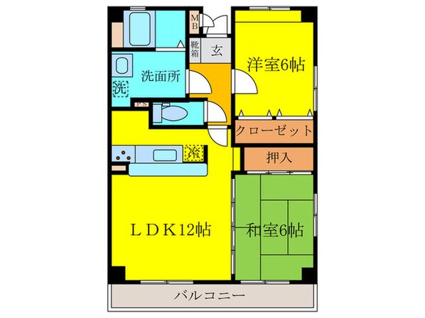 ステイブルコートの物件間取画像